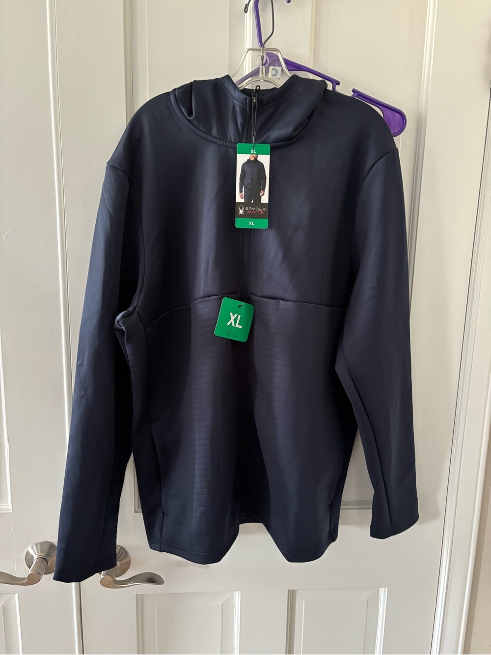 Spyder Men's Navy Lightweight Hoodie Jacket